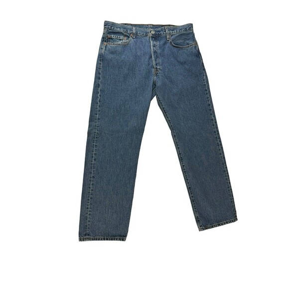 Vintage Levis 501 Button Fly Jeans Made In Guatemala 38 x 32 Light Blue Wash